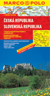 Česká a Slovenská republika 1:300tis (Czech, Slovakia) automapa Marco Polo