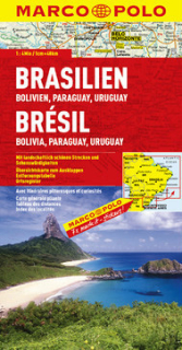 Brazília, Bolívia, Paraguay, Uruguay 1:4mil automapa Marco Polo
