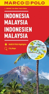 Indonézia, Malajzia 1:2mil automapa Marco Polo