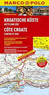 Chorvátske pobrežie, stred a juh 1:200t (Croatia) automapa Marco Polo