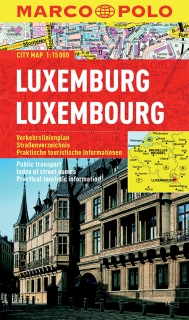 Luxemburg 1:15t mapa mesta Marco Polo