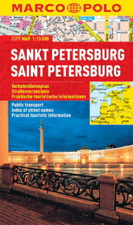 Sankt Petersburg 1:15t (Rusko) mapa mesta Marco Polo