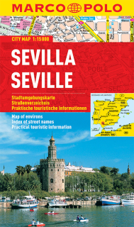 Sevilla 1:15t (Andalúzia, Španielsko) mapa mesta Marco Polo