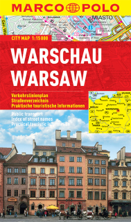 Varšava 1:15t (Poland) mapa mesta Marco Polo