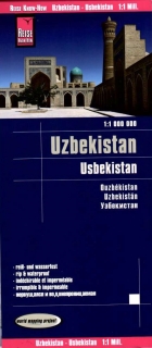 Uzbekistan 1:1mil skladaná mapa RKH