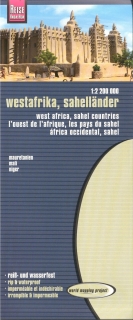 Afrika západ-Mauretánia,Mali, Niger (West Africa,Sahel contries) 1:2,2m mapa RKH
