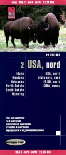 USA 2 sever (north) 1:1,25m skladaná mapa RKH