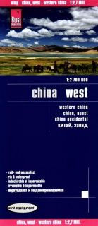Čína západ (China west) 1:2,7mil skladaná mapa RKH