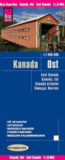 Kanada východ (Canada East) 1:1,9mil mapa RKH