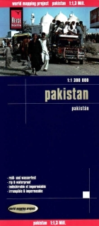 Pakistan 1:1,3mil skladaná mapa RKH