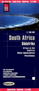 JAR, Lesotho, Svazijsko (South Africa) 1:1,4mil skladaná mapa RKH