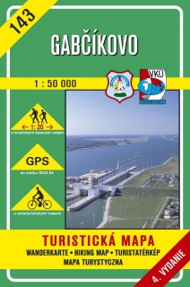 VKU143 Gabčíkovo 1:50t turistická mapa VKÚ Harmanec / 2010