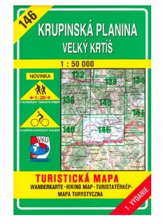 VKU146 Krupinská planina,Veľký Krtíš 1:50t turistická mapa VKÚ Harmanec / 1998