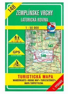 VKU148 Zemplínske vrchy,Latorická rovina 1:50t turistická mapa VKÚ Harmanec/1998