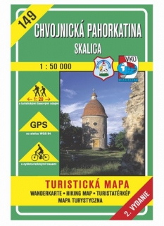 VKU149 Chvojnická pahorkatina, Skalica 1:50t turistická mapa VKÚ Harmanec / 2002