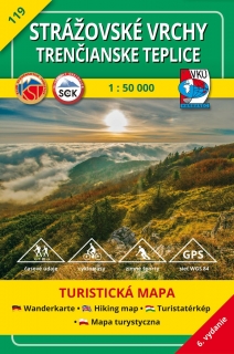 VKU119 Strážovské vrchy,Trenč.Teplice 1:50t turistická mapa VKÚ Harmanec / 2017