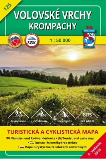 VKU125 Volovské vrchy,Krompachy 1:50t turistická mapa VKÚ Harmanec / 2018