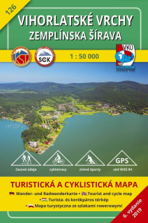 VKU126 Vihorlatské vrchy,Zemplín.šírava 1:50t turistická mapa VKÚ Harmanec /2019