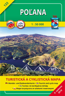 VKU133 Poľana 1:50t turistická mapa VKÚ Harmanec /2018