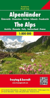 Alpy 1:800t (Alps, Alpenländer - (A, CH, F, I, SLO)) automapa Freytag Berndt
