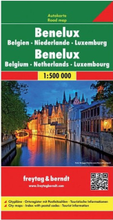 Benelux (Belgium,Luxemburg,Niederlande) 1:500t automapa Freytag Berndt