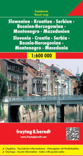 Slovinsko,Chorvátsko,SrbskoBosna Herceg,Montenegro,Macedón 1:600t Freytag Berndt