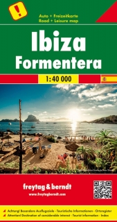 Ibiza, Formentera 1:40t (Španielsko) automapa Freytag Berndt