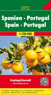 Španielsko, Portugalsko 1:700t (Spain,Portugal) automapa Freytag Berndt