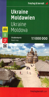 Ukrajina, Moldavsko (Ukraine, Moldova) 1:1mil automapa Freytag Berndt