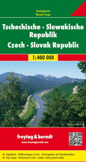Česká a Slovenská republika (Slovakia,Czech) 1:400t automapa Freytag Berndt