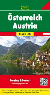 Rakúsko 1:600t (Austria) automapa Freytag Berndt