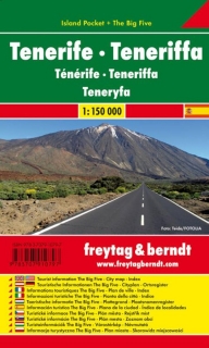 Tenerife 1:150tis (Španielsko) Island Pocket skladaná mapa Freytag Berndt