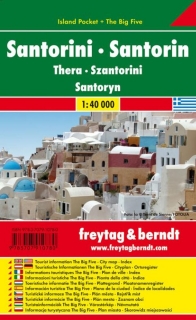 Santorini 1:40tis (Grécko) Island Pocket skladaná mapa Freytag Berndt