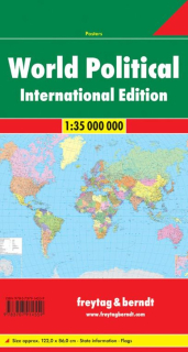 Svet politický (WORLD) 1:35mil skladaná mapa Freytag Berndt