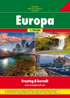 Európa 1:700tis atlas Freytag Berndt