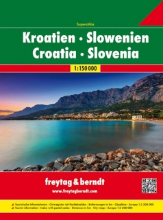 Chorvátsko, Slovinsko 1:150tis atlas Freytag Berndt