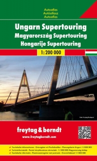 Maďarsko 1:200tis autoatlas Freytag Berndt