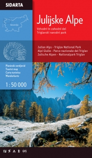 Julijske Alpe 1:50t turistická mapa