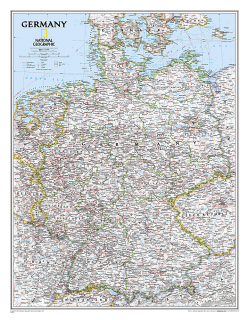 nástenná mapa Nemecko Classic 76x60cm lamino, lišty NGS
