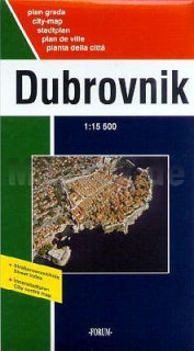 Dubrovnik (Croatia) 1:15,5t mapa mesta Forum Zadar
