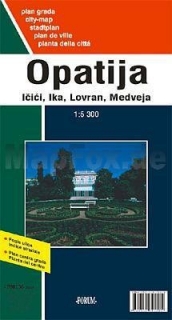 Opatija,Ičiči,Ika,Lovran,Medveja (Croatia) 1:5,3t mapa mesta Forum Zadar
