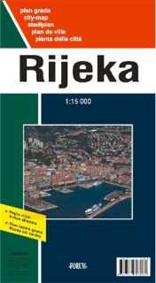 Rijeka (Croatia) 1:15t mapa mesta Forum Zadar