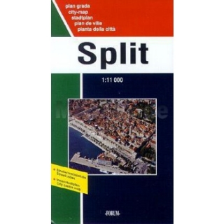 Split (Croatia) 1:11t mapa mesta Forum Zadar