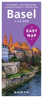 Basel Easy Map 1:12t (Švajčiarsko) mapa mesta Kunth / 2017
