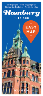 Hamburg Easy Map 1:15,5t (Nemecko) mapa mesta Kunth / 2016