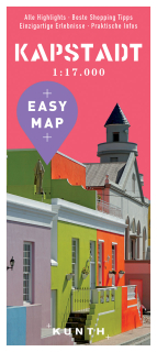 Kapské mesto Easy Map 1:17t (JAR) mapa mesta Kunth / 2017