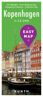 Kodaň Easy Map 1:12,5t (Dánsko) mapa mesta Kunth / 2017