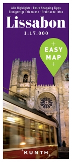 Lisabon Easy Map 1:17t (Portugalsko) mapa mesta Kunth / 2017