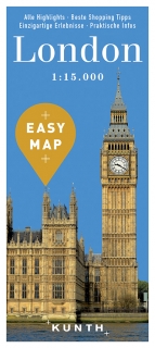Londýn Easy Map 1:15t (Británia) mapa mesta Kunth / 2019
