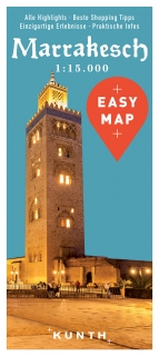 Marakeš Easy Map 1:15t (Maroko) mapa mesta Kunth / 2017
